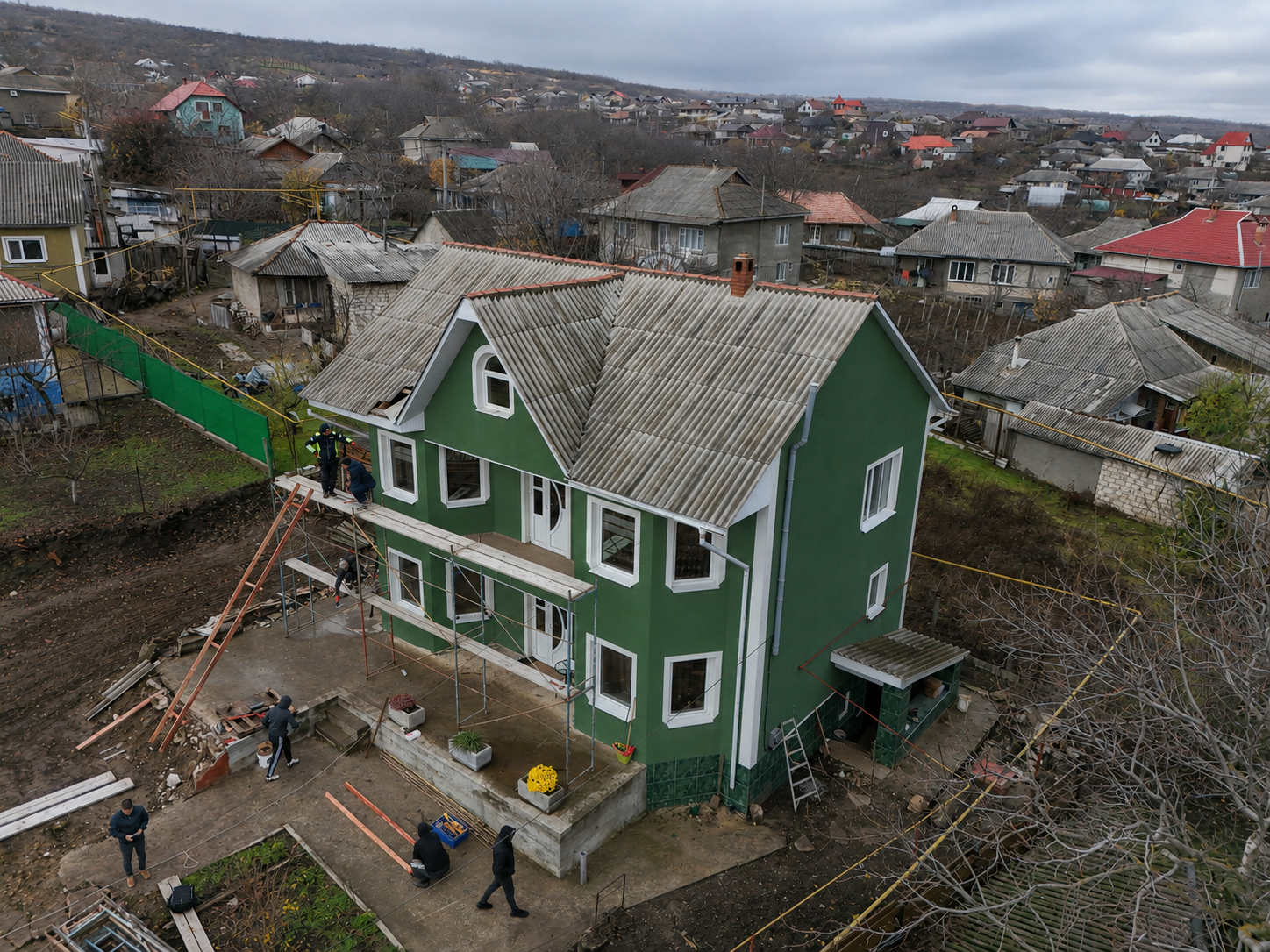 Înainte de renovarea acoperișului